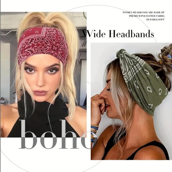 Orange Wide Headband - Picture 6 of 6